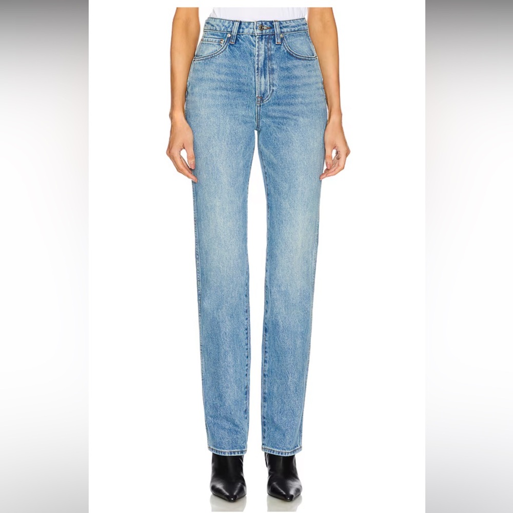 GRLFRND Sara Super High Rise Slim Straight Jeans in Lenox Hill  Jeans size 26